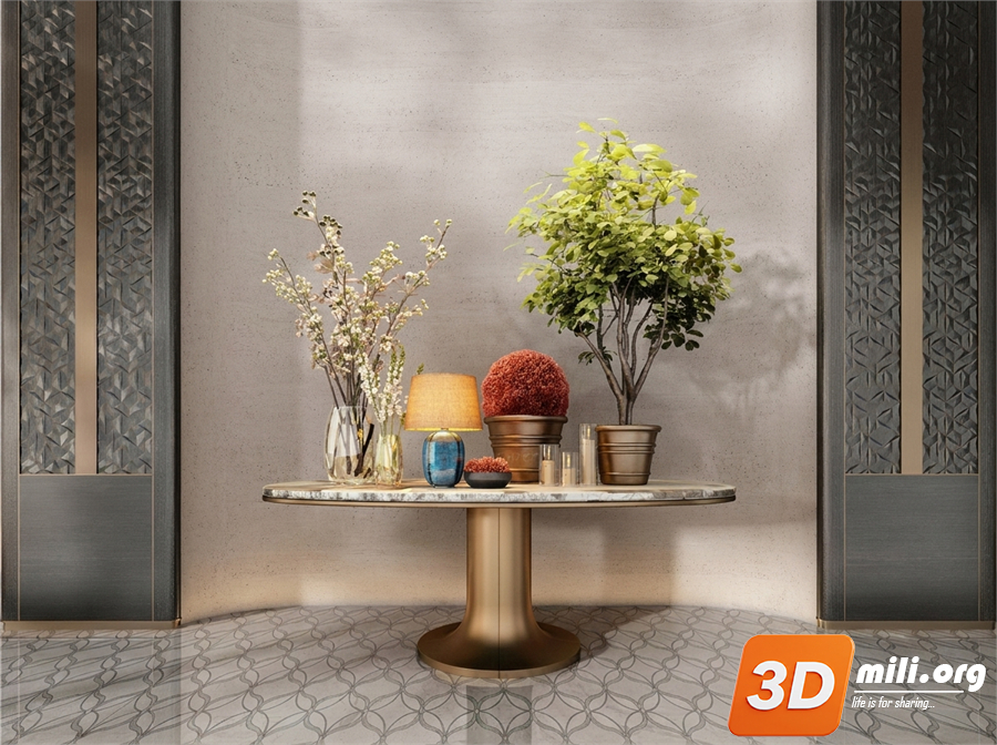 Lobby Decoration Skp Files 